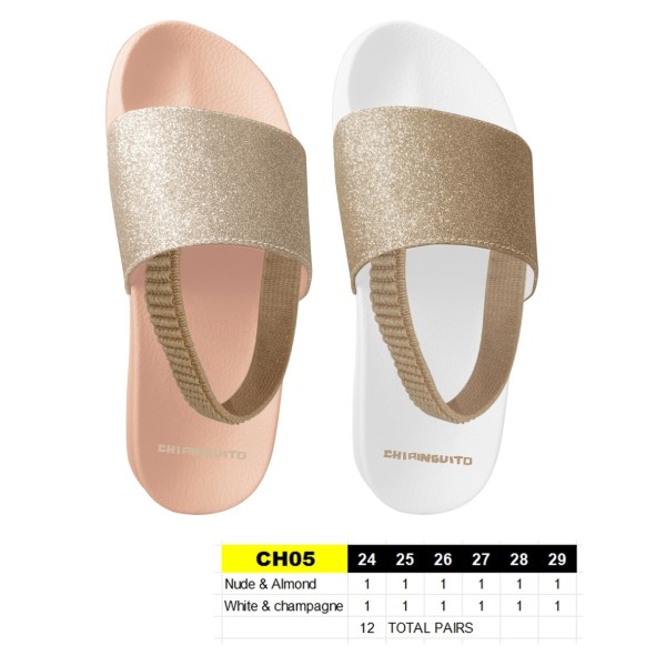 CH05 - Claquettes bébés CHIRINGUITO - Taille 24 à 29 - 12 paires